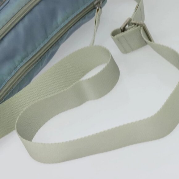 PRADA Shoulder Bag Nylon Light Blue Silver Auth BA5343 - Picture 8 of 16